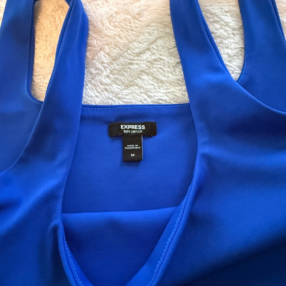 Express Royal Blue Women's Crop Top - Picture 5 of 6